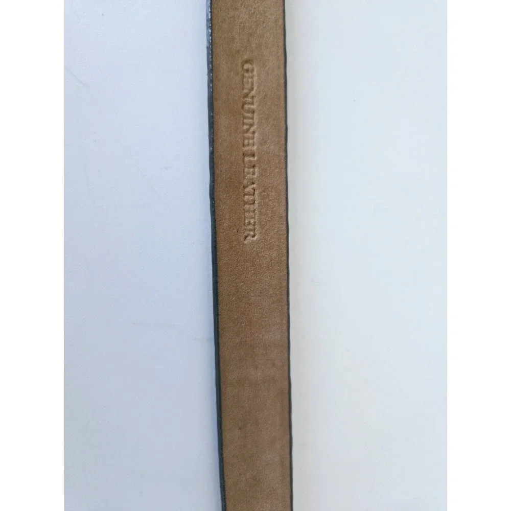Ann Taylor Women's Leather Buckle Belt Gray Size 36-40 M''